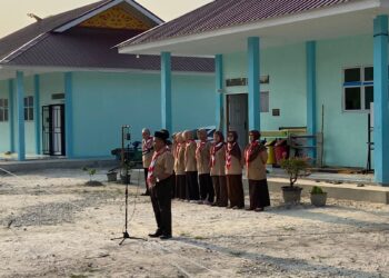 182 Peserta Didik SMK Negeri 2 Tapung Hilir Ikuti Kemah Penerimaan Tamu Ambalan
