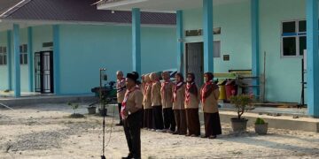 182 Peserta Didik SMK Negeri 2 Tapung Hilir Ikuti Kemah Penerimaan Tamu Ambalan