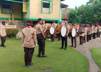 Hari Juang TNI AD ke- 78 Tahun, Saka Wira Kartika Kodim 0313/KPR Tampilkan Atraksi Drumband