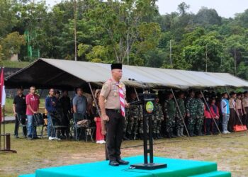 Danrem 031/WB Brigjen TNI Dani Rakca Buka Perkemahan Saka Wira Kartika di Buper Tahura