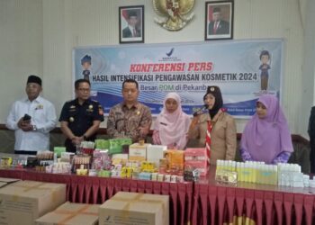 Balai Besar POM di Pekanbaru Temukan 246 Item Produk Kosmetik Ilegal