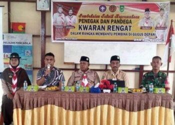Tingkatkan Pengetahuan Kepramukaan, Kwarran Rengat Gelar Pembekalan kepada Penegak dan Pandega
