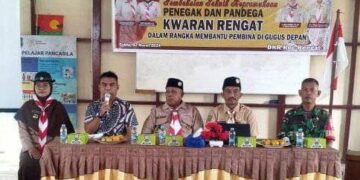 Tingkatkan Pengetahuan Kepramukaan, Kwarran Rengat Gelar Pembekalan kepada Penegak dan Pandega