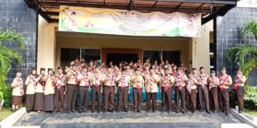 Kwartir Cabang Kota Semarang menyelenggarakan kegiatan Kursus Pembina Pramuka Mahir Tingkat Dasar bagi mahasiswa PGSD Unnes