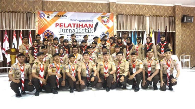 Berikan Kemampuan Dasar Jurnalistik Kepada Pramuka, Kwarda Lampung Laksanakan Pelatihan Jurnalistik 2024