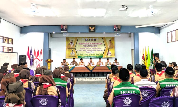 Membuka Kursus Pelatih Pembina Pramuka Tingkat Dasar (KPD) di Lampung Tengah. Ini Pesan Ketua Kwarda Lampung