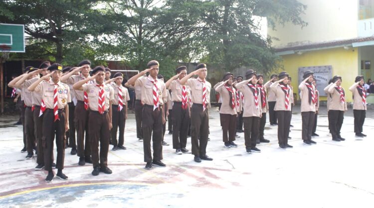SMK Muhamadiyah 1 Purbalingga Gelar Pelantikan Bantara A’16