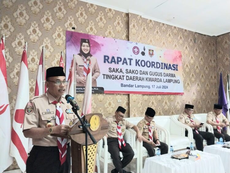 Maksimalkan Pembinaan Saka, Sako, Dan Gugus Darma, Kwarda Lampung Gelar Rapat Koordinasi Dengan Instansi Terkait