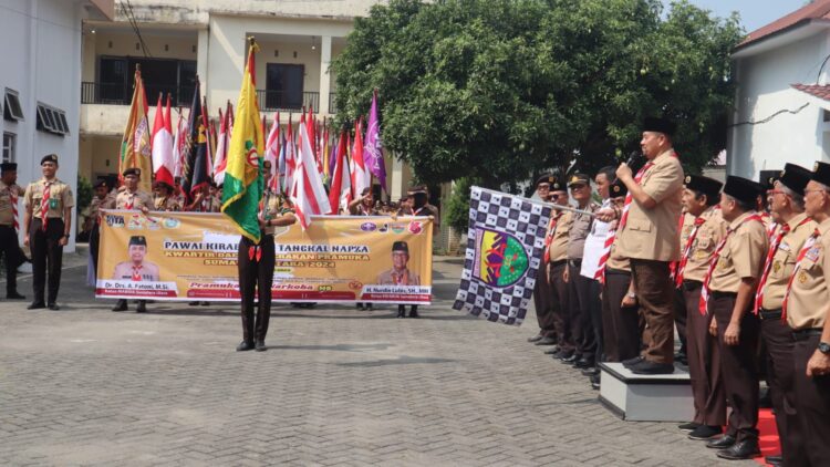 Pj Gubernur Sumatera Utara Melepas Peserta Kirab Tangkal Napza 2024