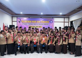 Lantik Mabi dan Pengurus Kwarran Buduran, Terus Berbenah Memajukan Gerakan Pramuka Di Tingkat Ranting