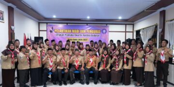 Lantik Mabi dan Pengurus Kwarran Buduran, Terus Berbenah Memajukan Gerakan Pramuka Di Tingkat Ranting