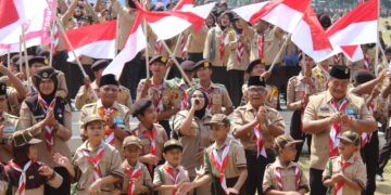 Kirab Tangkal Napza tahun 2024 Kwartir Derah Gerakan Pramuka Sumatera Utara, berakhir di Kota Kisaran, Kabupaten Asahan