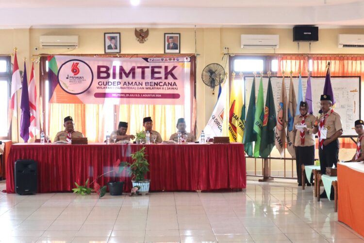 Ka Kwarda Babel Resmi Menutup Bimtek Gudep Aman Bencana Se Sumatera dan Jawa