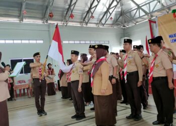 Ketua Mabiran Binawidya Lantik Pengurus Kwarran dan LPK Kwarran Binawidya 2024-2027