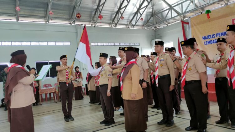 Ketua Mabiran Binawidya Lantik Pengurus Kwarran dan LPK Kwarran Binawidya 2024-2027