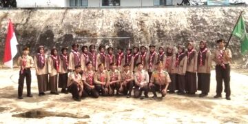 Pramuka Saka Kalpataru Kwarcab Kota Sawahlunto Lantik Anggota Baru