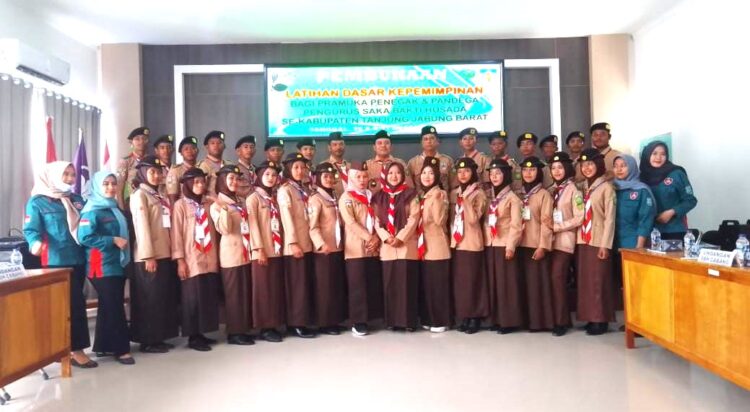 Mencetak Pramuka yang berkarakter SAKA BAKTI HUSADA cabang Tanjung Jabung Barat, adakan Latihan Dasar Kepemimpinan