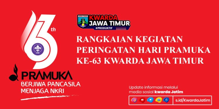 Peringati Hari Pramuka Ke-63, Kwarda Jatim Selenggarakan Rangkaian Kegiatan Spektakuler