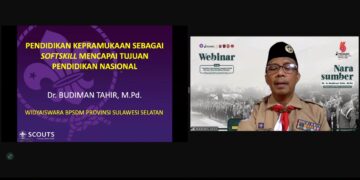 Menyambut Hari Pramuka ke-63 Kwartir Daerah Gerakan Pramuka Sulawesi Selatan dan BPSDM Provinsi Sulawesi Selatan gelar Webinar