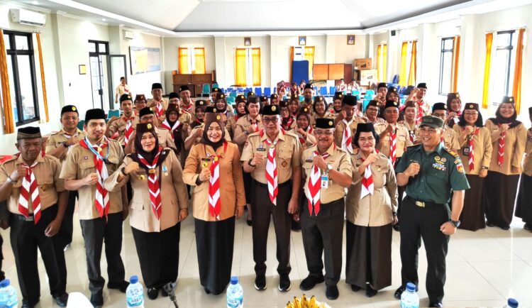 Ketua Kwartir Cabang (Kwarcab) Karanganyar Melantik Majelis Pembimbing Ranting Dan Pengurus Kwartir Ranting (Kwarran) Jaten