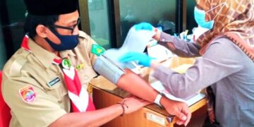 Donor Darah Saka Tarunabumi Patimpeng Rangkaian Bulan Bakti Pramuka 2024