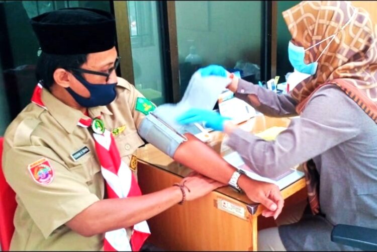 Donor Darah Saka Tarunabumi Patimpeng Rangkaian Bulan Bakti Pramuka 2024