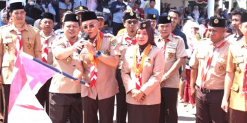Lomba Pawai Tunas Kelapa Kwarcab Bengkulu Selatan Diikuti Sebanyak 10.000 Peserta