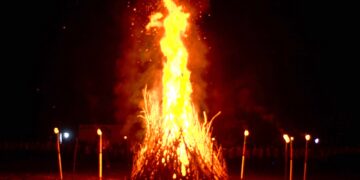 Malam Api Unggun Meriahkan LKP3 Kabupaten Sigi