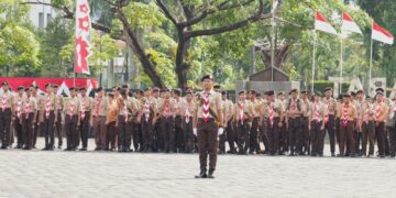 Kwartir Daerah Gerakan Pramuka Kalimantan Barat Laksanakan Upacara Hari Pramuka Ke-63 Tahun 2024