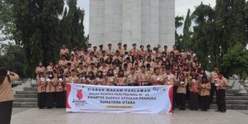 Kwartir Daerah Gerakan Pramuka Sumatera Utara (Kwarda Sumut) Melaksanakan Ziarah Ke Taman Makam Pahlawan ( TMP ) Bukit Barisan Dalam Rangkaian Peringatan Hari Pramuka Ke-63