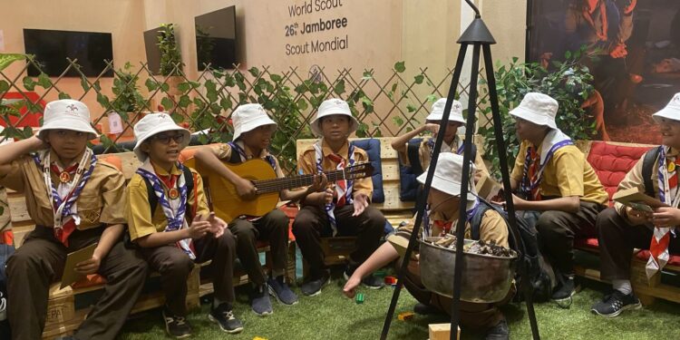Pramuka Diaspora Indonesia Hadiri Pameran Kepanduan Dunia di Kairo