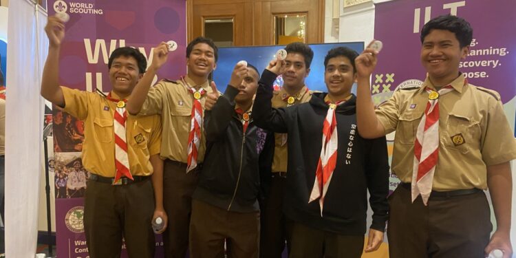 Pramuka Diaspora Indonesia Hadiri Pameran Kepanduan Dunia di Kairo