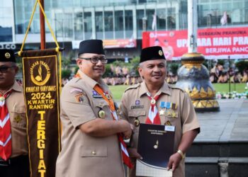 Upacara Peringatan HUT Pramuka ke-63 Kwarcab Banyumas: Penghargaan, Dedikasi dan Semangat Membangun Generasi Muda