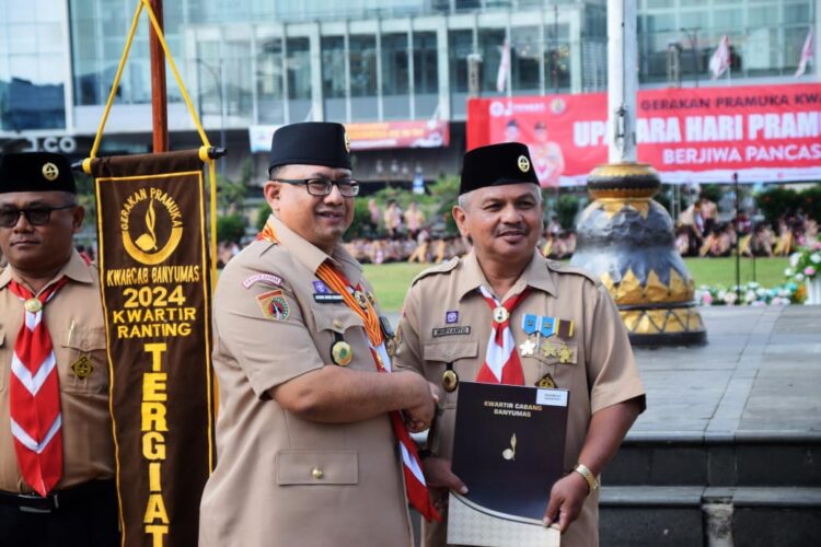 Upacara Peringatan HUT Pramuka ke-63 Kwarcab Banyumas: Penghargaan, Dedikasi dan Semangat Membangun Generasi Muda