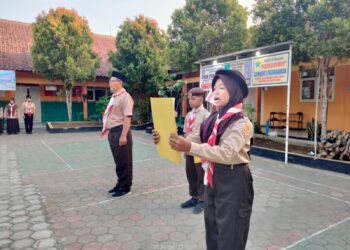 Penggalang SDN 3 Pasinggangan Ikuti Perjumsa