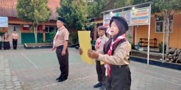 Penggalang SDN 3 Pasinggangan Ikuti Perjumsa