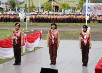 Kwartir Cabang Melawi melaksanakan Upacara Gerakan Pramuka Ke 63 Pada tanggal 28 Agustus 2024