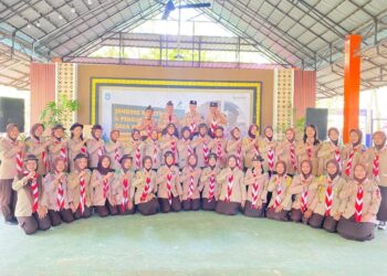 Pramuka Saka Pariwisata Dan Disporapar Kubu Raya Gelar Perkemahan Pengukuhan Anggota