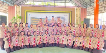 Pramuka Saka Pariwisata Dan Disporapar Kubu Raya Gelar Perkemahan Pengukuhan Anggota