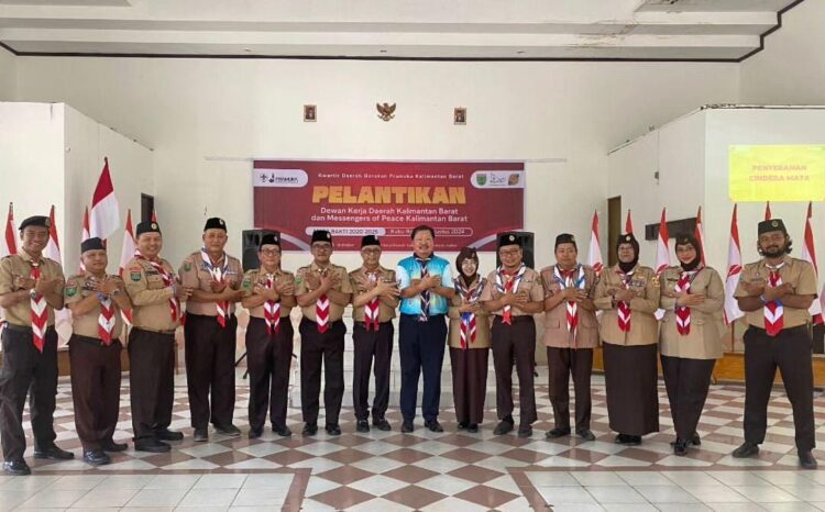 Kwartir Daerah Kalimantan Barat Kukuhkan Koodinator Messengers of Peace, Siap Jadi Agen Perubahan