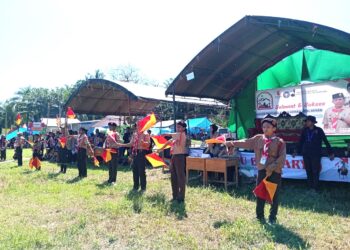 Jumpa Penggalang dan Kemah Apel Besar Hari Pramuka ke 63 Tingkat Kwartir Ranting Karossa