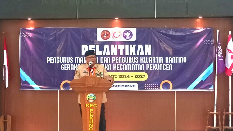 Ketua Kwarcab Banyumas Lantik Pengurus Kwarran Pekuncen