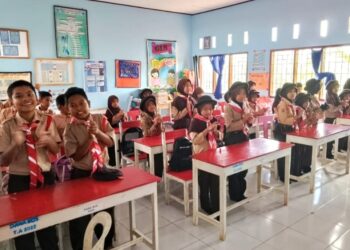 Antusias Pramuka Penggalang SD Inpres 3/77 Masago Menyelami  SKU dan TKU