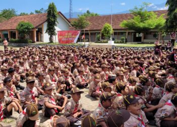 Ratusan Pramuka Kwarran Kedungbanteng Ikuti Gebyar Latihan dan Aksi
