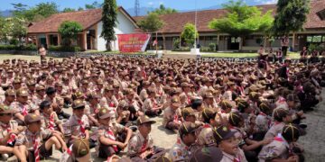 Ratusan Pramuka Kwarran Kedungbanteng Ikuti Gebyar Latihan dan Aksi