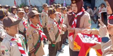 Persari MI Ma’arif NU 1 Sokawera: Bangun Karakter Siaga Melalui Pelantikan dan Lomba