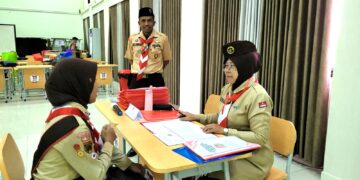 Ratusan Pramuka Kwarran Purwokerto Selatan Ikuti Ujian Pramuka Garuda