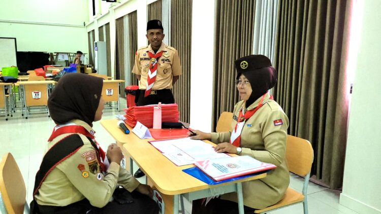 Ratusan Pramuka Kwarran Purwokerto Selatan Ikuti Ujian Pramuka Garuda