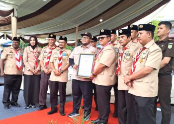 Pramuka Medan Luar Biasa! Pecahkan Rekor MURI Pada Hari Pramuka Kota Medan 2024