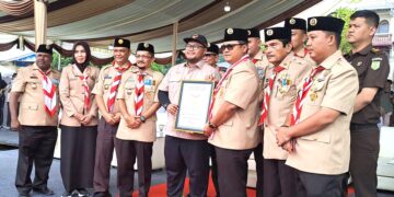 Pramuka Medan Luar Biasa! Pecahkan Rekor MURI Pada Hari Pramuka Kota Medan 2024